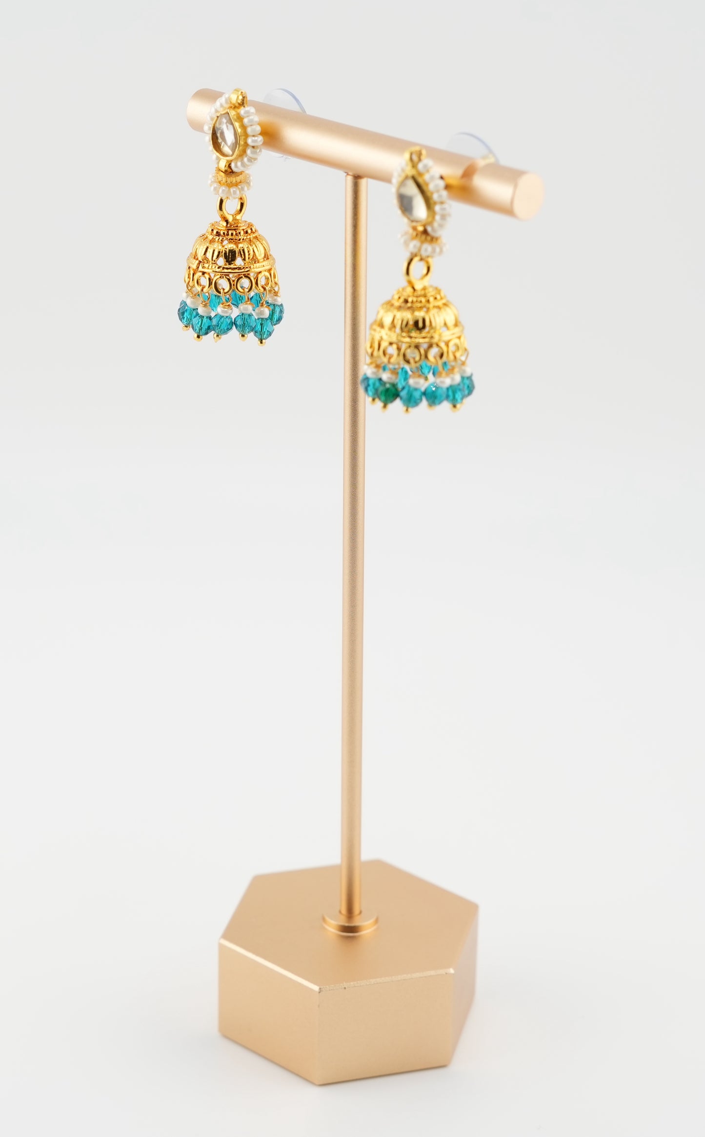 Turquoise Dream Jhumkas