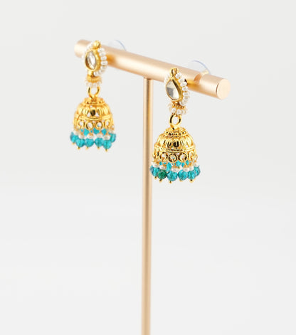 Turquoise Dream Jhumkas