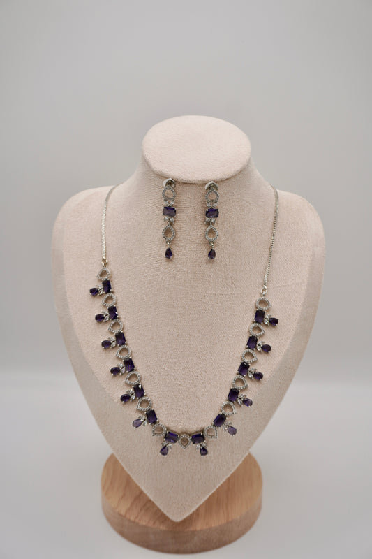 Amethyst Glamour Necklace Set